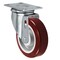 Casterhq 4"x1.25" Light Duty Thermo Rubber Wheel, Stainless Swivel Caster 30 LDSTR4X125 - alternate 1